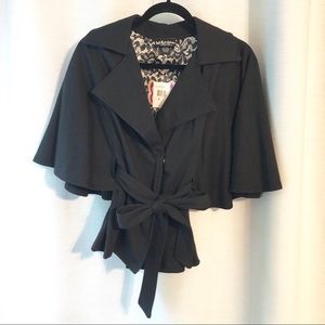 Black cape jacket